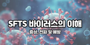SFTS 바이러스에 대한 그림입니다.